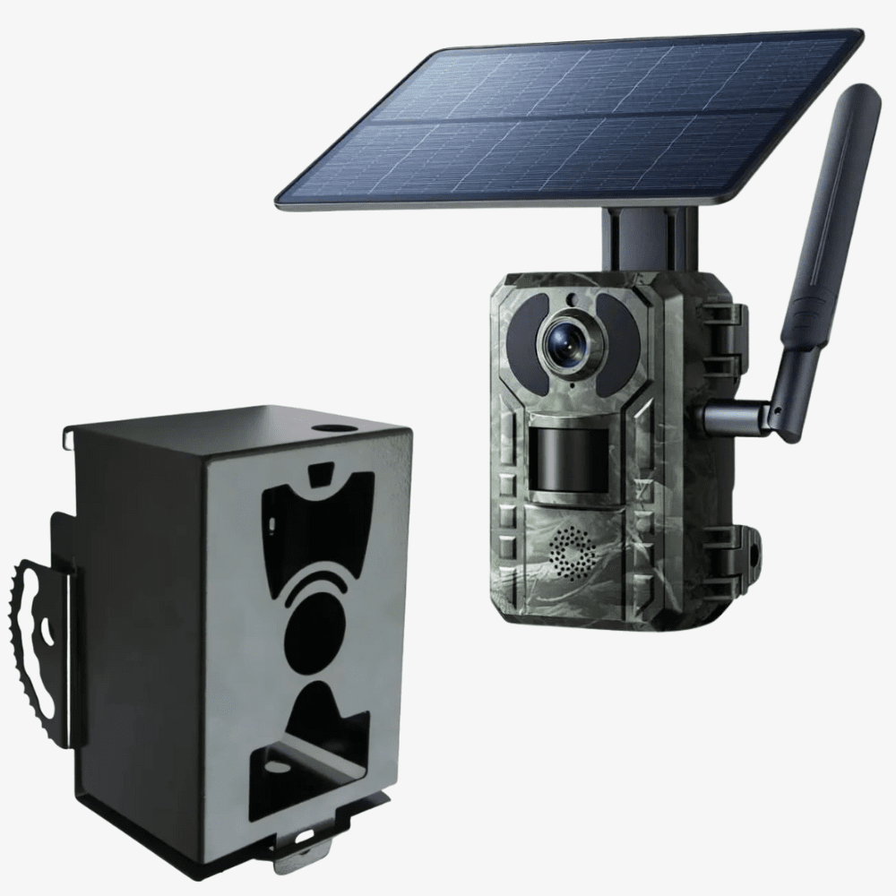 Panneau solaire et batterie pour caméra de chasse Instinct Sauvage